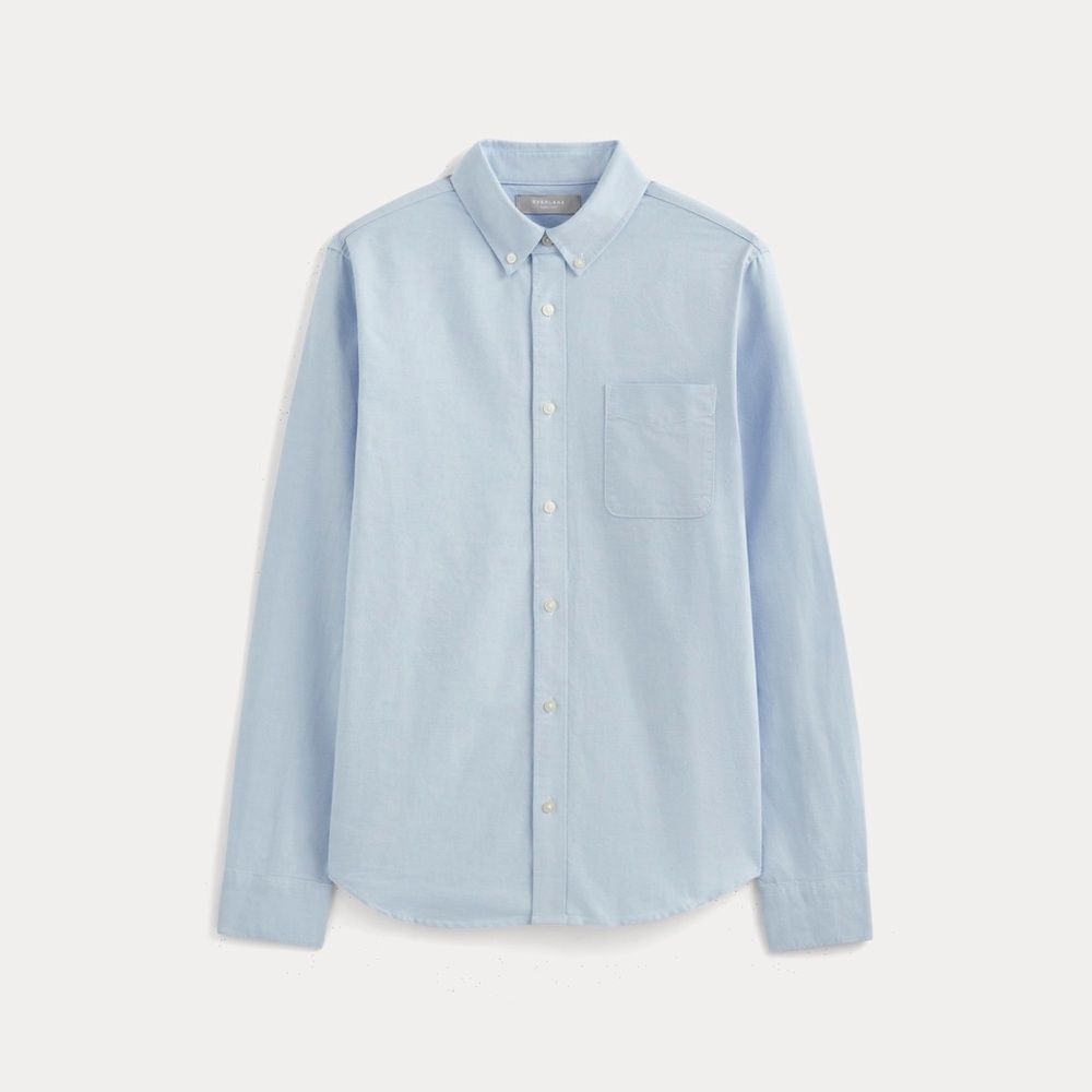 NWOT Everlane Men's Classic Oxford Shirt in Light Blue, Size Small